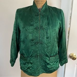 Vintage Peony Brand Women’s Reversible Mandarin Collar Blazer